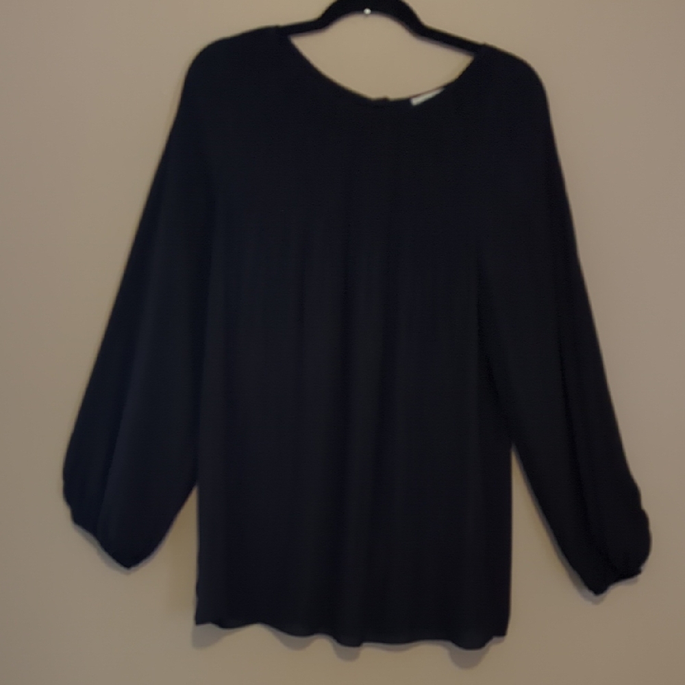 Max Studio Classic Black Blouse